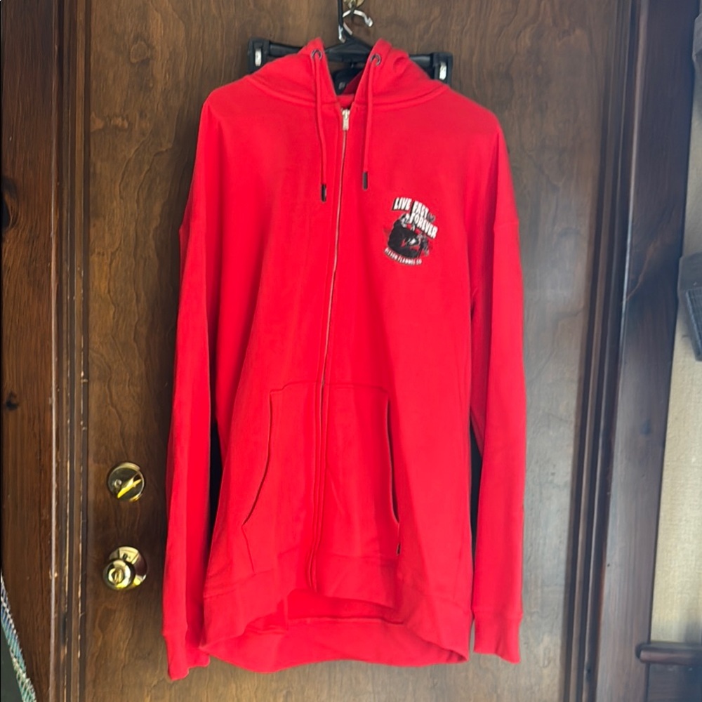 Red Graphic Hoodie by Dixxon Flannel Co.